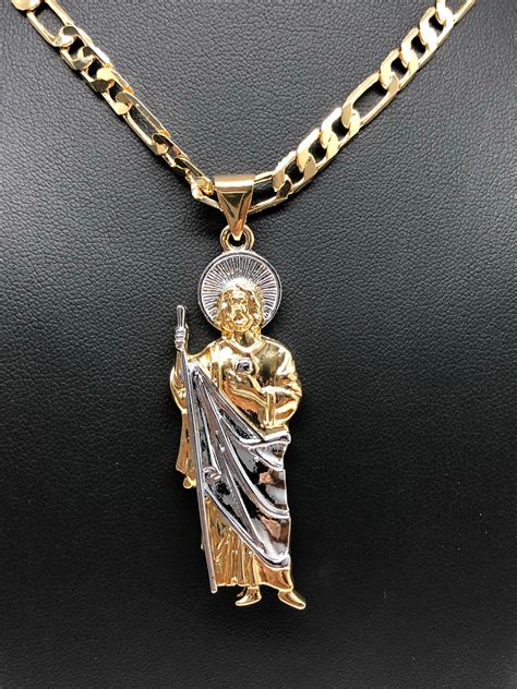 san judas pendant necklace.